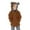 Brown, variant on GiLiling Kids Hooded Overcoat with Cute Bear Ears, Zip Up Fall Winter Warm Sweatshirt Jacket for Toddler Baby Boys Girls Outwear (Red, 3-4 Years)