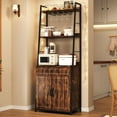 thumbnail image 5 of 70.8" Bakers Rack with Cabinet, Industrial Microwave Stand with Drawer & Wine Storage for Kitchen, 5 of 5