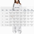 thumbnail image 3 of Xinoom Women's 2 Piece Off Shoulder Sweatshirt Set, Long Sleeve Slouchy Top & Elastic Waist Wide Leg Pants, Soft Matching Outfit, Gift for Ladies, Casual Hangout White,L, 3 of 6