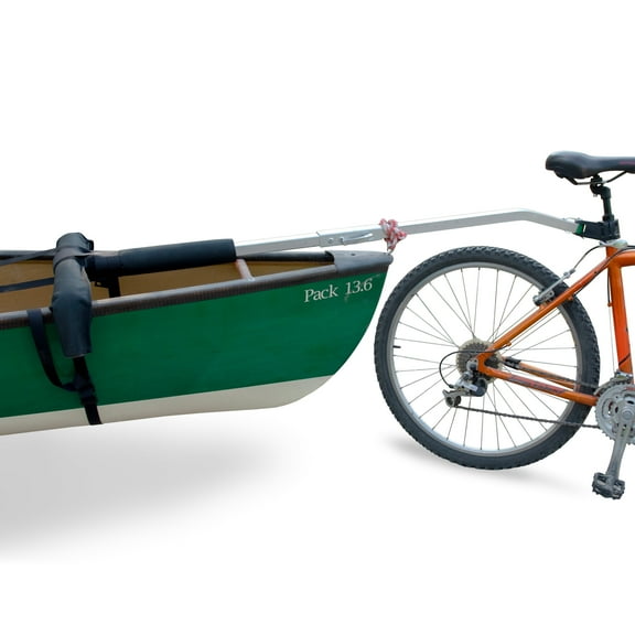 WIKE Towing Tee Bicycle Tow Attachment for Canoes, Kayaks, Small Watercrafts - Compatible with Wike's Heavy Duty and Ultra-Lite Boat Carts, Boats up to 48" Wide x 16' Long