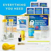 National Geographic Stunning Science Chemistry Set for Kids – 20 Experiments with Erupting, Fizzing & Flying Reactions, Plus Bonus Activity Guide