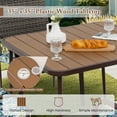 thumbnail image 2 of Gymax 5 PCS Patio Dining Set w/ Wood-Plastic Tabletop & Umbrella Hole for Backyard, 2 of 7