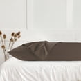 thumbnail image 2 of 3 Pack Breathable Egyptian Cotton Body Pillow Covers, 20" x 60", Brown, 2 of 8