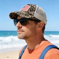 thumbnail image 2 of Lispipm Classic Low Profile Baseball Cap for Men Women Adjustable Cotton Hats with USA Flag Pattern Unisex Outdoor Sport Caps Beige, 2 of 6