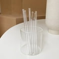 thumbnail image 2 of Reusable Glass Straws Clear Drinking Straw for Hot/Frozen Drinks, Cocktail Smoothies Tea Milkshakes, 2 of 7