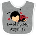 thumbnail image 3 of Inktastic Loved by My Auntie Ladybug Boys or Girls Baby Bib, 3 of 4