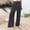 Navy, variant on Ladies Casual Fashion Commuting Solid Color Elastic Waist Trousers Wide Leg Pants Womens Casual Pants on Womens Linen Pants Tall Womens Casual Leggings Stretchy Work Pants