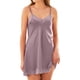 thumbnail image 1 of Gibobby Conjunto de pijama Camisón y de satén para mujer, ropa de dormir Sexy, vestido de noche, negligés cortos(Gris,M), 1 of 5