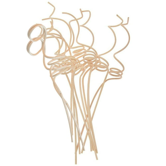 Shisuyan 1 Set 12Pcs Rattan Shape Diffuser Sticks Flameless Perfume Diffuers (Wood Color)