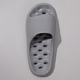 thumbnail image 6 of Mens Womens Shower Shoes with Drainage Holes Non-Slip EVA Quick Drying Slides for Gym Pool Beach Comfortable Unisex Bathroom Sandals Gray,Size 5.5-7, 6 of 8