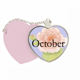 thumbnail image 1 of Lotus octubre Bolsa de viaje Mirror maquillaje corazón rosa, 1 of 4