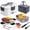 White, variant on Electric Lunch Box Food Heater, Upgrade 100W High Power Portable Food Warmer, Heated Lunch Box for Adults Car/Home with 2L Removable Stainless Steel Container, 12V/24V/110V/220V