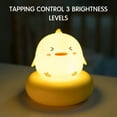 thumbnail image 2 of Tignapoo USB Rechargeable Kids' Night Light for Nursery - Cute Duck Design with Warm Yellow Glow, 0.2W Power, 3 Brightness Levels, Touch Control, Ideal for Feeding and Baby Rooms, 2 of 7