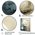 thumbnail image 3 of Designart "Collage Of Sci-Fi Moon Fantasy In Minimalistic Style" Fantasy Floater Framed Canvas Prints, 3 of 5