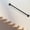 3FT, variant on ToppiJoy 9FT Stair Handrail, Metal Staircase Handrail, Pipe Stair Handrail, Staircase Handrail Galvanized Steel for Wall Mount (Black)