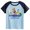 Sky Blue, variant on oqasdz Kids Baby Toddler Cartoon Prints Short Sleeve T Shirt for Boys and Girls Cute Round Neck Tee Tops, Size 4-5 Years
