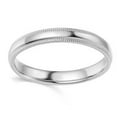 thumbnail image 3 of Pompeii 3mm Platinum Milgrain Wedding Band (,), 3 of 5