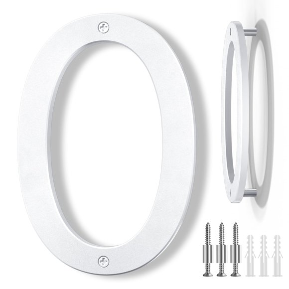 Número de casa IVERRA 20 cm blanco flotante moderno para exterior