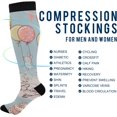 thumbnail image 4 of FREEAMG Celebrate Holiday Canada Day Beavers Elements Compression Socks for Women and Men, 1 Pair, 4 of 7