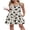 Ink Roses, variant on Women's Sleeveless Nightgown Pleated Sleep Dress with Pockets Soft Scoop Neck Sleepwear Sizes M-3XL