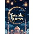 thumbnail image 5 of LUUFILx Ramadan Kareem Backdrop Banner Eid Mubarak Mosque Illumination Lanterns Islamic Greeting Wall Decoration Ramadan Party Supplies Festive Background, 5 of 9