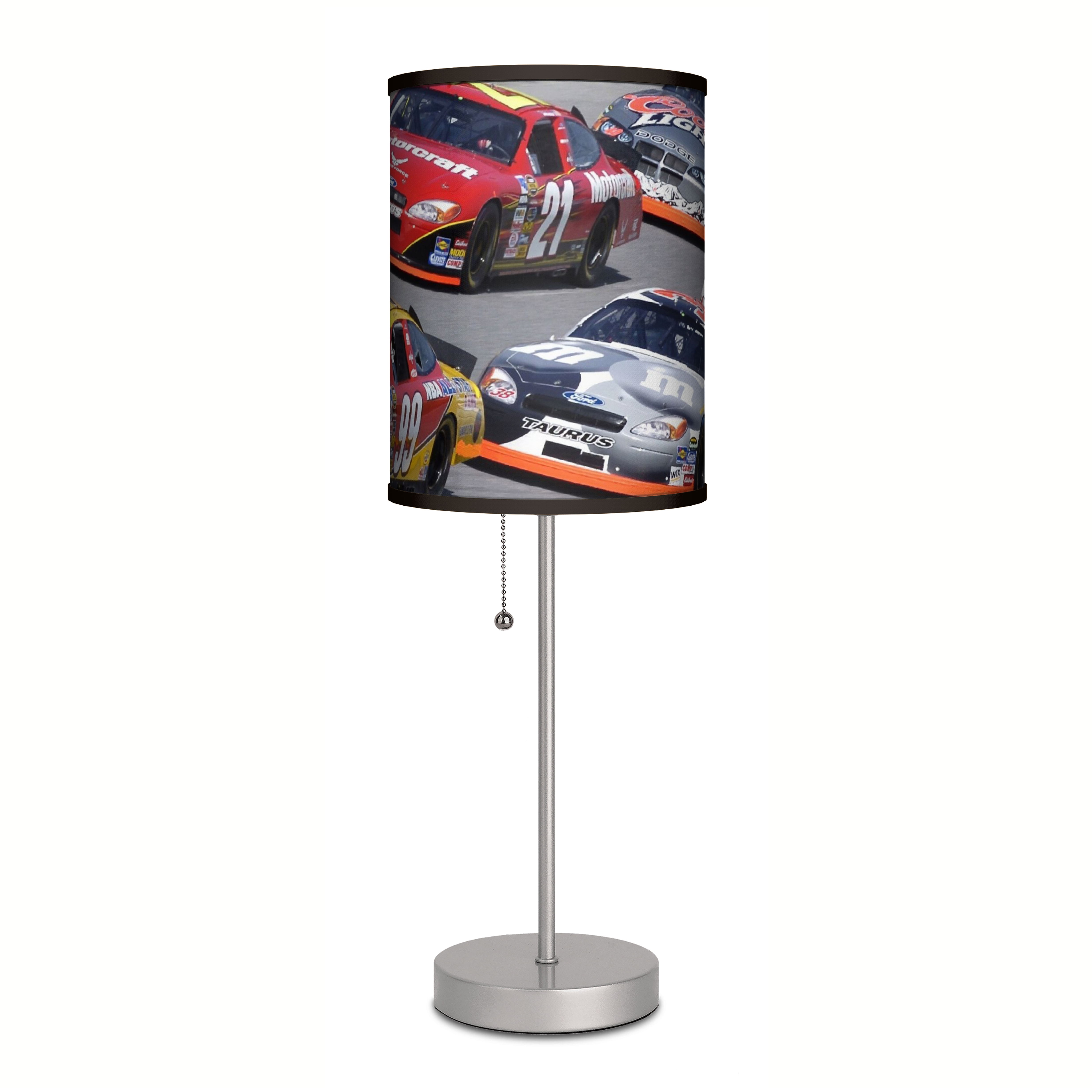 Details about   HANDMADE LAMPSHADE boys bedroom  lamp pendant  red blue  green raicing cars 