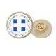 thumbnail image 1 of Grecia Europa emblema nacional Broche de oro metálico circular, 1 of 3