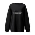 thumbnail image 3 of Ediodpoh Women's Graphic Cute Funny Pullover sweatshirt for women Teen Girls Fashion Long Sleeve Tops Black XXL, 3 of 3