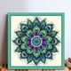 thumbnail image 2 of Kit Punto Cruz Pavo Real Impreso Hilo Algodón Ecológico Bordado 11CT 50x50cm, 2 of 9