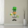 thumbnail image 3 of KAKOWELY St Patrick's Day Wall Window Decor Wall Sticker Assorted Color 48x30cm PVC Festival Style 1Set, 3 of 8