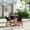 Black, variant on Amazonia Jasmine 4-Piece Patio Dining Table Set | Eucalyptus 100% FSC | Ideal for Outdoors and Indoors, Brown