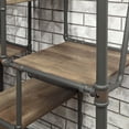 thumbnail image 3 of Furniture of America Plymouth 8-Shelf Bookcase, Sand Black, 3 of 7