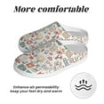 thumbnail image 6 of Daiia Summer Life Print Women’s Fuzzy Slippers Memory Foam Lightweight House Shoes Cozy Loafer Flannel House Shoes-40/41, 6 of 7