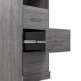 thumbnail image 5 of Bestar Nebula 25W Engineered Wood Storage Unit with 3 Drawer in Bark Gray, 5 of 12