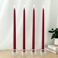 thumbnail image 2 of Mainstays Paraffin Wax 16" Taper Candle, Unscented, Red, 4 Pack, 2 of 7
