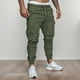 thumbnail image 2 of Pantalones informales lisos para hombre - Leggings con múltiples bolsillos - Algodón, largo, deportivos/playa/informales - M/L/XL, 2 of 7