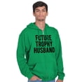 thumbnail image 4 of Future Trophy Husband Engagement Zip Hoodie Sweatshirt Men Brisco Brands X, 4 of 6