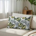 thumbnail image 6 of Tropical Palm Throw Pillow Cover 20 x 36 Inch Decorative Pillow Cover Summer Modern Dark Green Botanical Leaves Lumbar Pillowcase Seasonal Rectangle Cushion Case for Couch Sofa Bed Living Room, 6 of 9