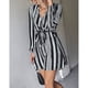 thumbnail image 4 of Vestido Casual De Mujer, Encantador Vestido Con Cuello En V, Cómodo Y Elegante Para Ir De Compras A La Oficina ANGGREK Otros, 4 of 8
