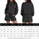 thumbnail image 3 of Conjunto de sudaderas y pantalones cortos de ocio para mujer, conjunto de 2 piezas a juego, traje de chándal, 3 of 7