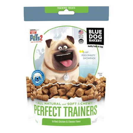 Pet Treats Training (2 Pack) Blue Dog Bakery Healthy Treats for Dogs Perfect Trainers Grilled Chicken & Cheese Flavor, 6 oz ()