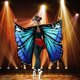 thumbnail image 4 of GOOHOCHY FrColor 1 set Women Butterflies Alas Cape Etapa Performance Mask Cape Cosplay Pelo Banda Encaje Mascarilla Disfraz de fiesta, 4 of 7