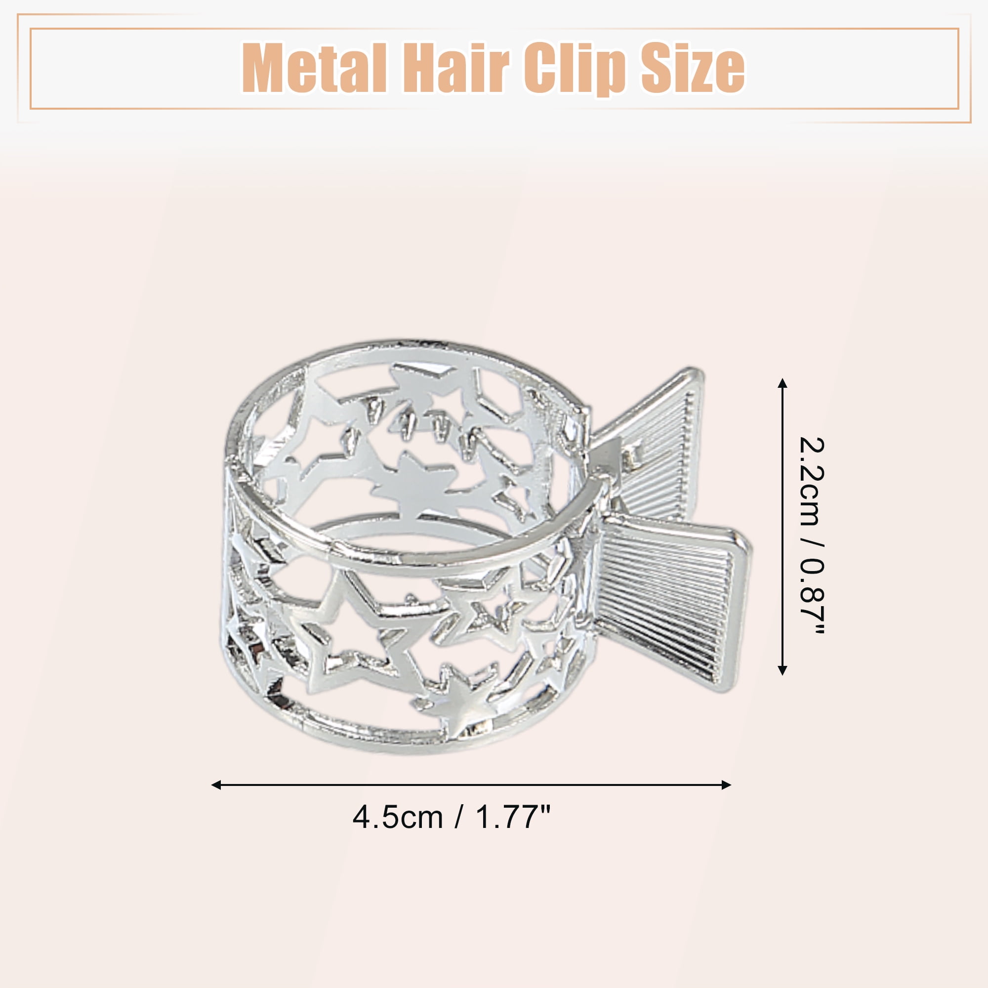 Unique Bargains 3Pcs High Ponytail Metal Claw Nonslip Accessories