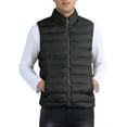 thumbnail image 5 of INSPIRE CHIC Padded Vest for Men's Stand Collar Outwear Winter Packable Zip Up Sleeveless Jacket S Black, 5 of 6