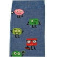 thumbnail image 4 of Sierra Socks Game Design Colorful Smooth Toe Men Crew Socks (Shoe Size: 6-12, Navy/Blue), 4 of 5