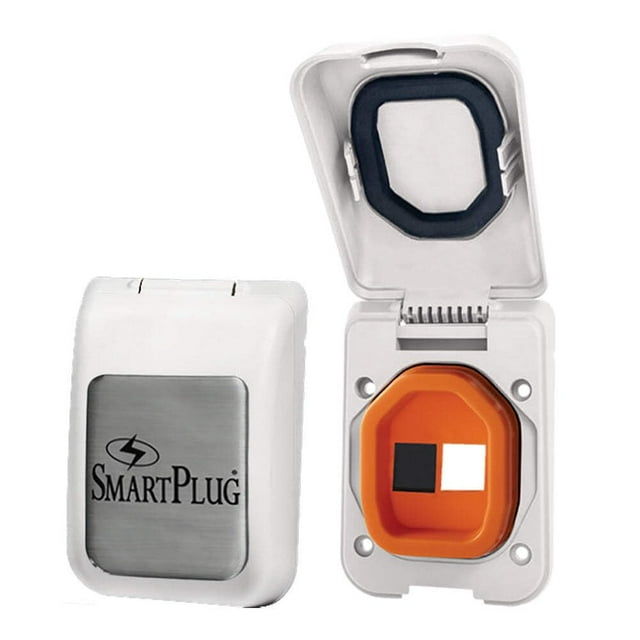 Estuche/entrada para puerto de datos SmartPlug, cubierta blanca con enchufe en blanco