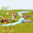 thumbnail image 3 of 4Pcs Mini Squirrel Animal Figurine DIY Miniature Fairy Garden Bonsai Ornament, 3 of 7