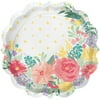 Pioneer Woman Spring Flowers Paper Dessert Plates, 8in, 12ct