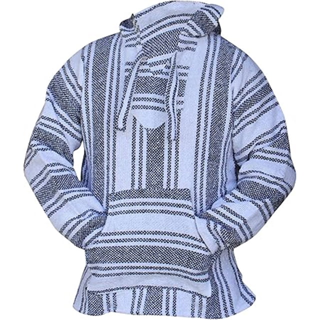Mexican Hoodie Hippie Surf Poncho Sweater Sweatshirt Pullover