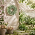 thumbnail image 5 of 1Pc 50 Inch Spring Wreath, Bay Leaf Wood Wreath For Door Hanging, Festive Decorations For Front Door Entryway, Wall Window Party Home Decor, 5 of 7